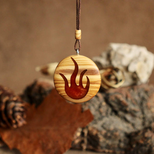 Fire wood Necklace